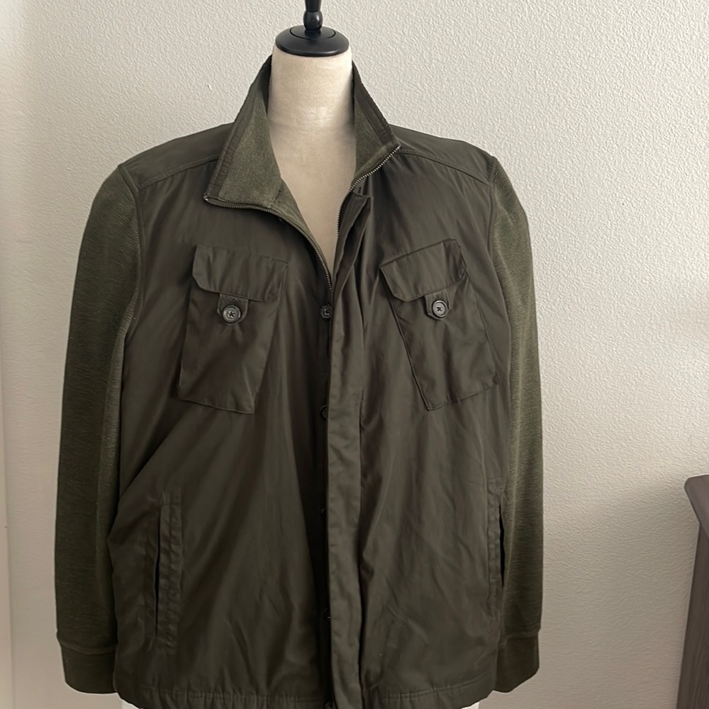 Banana republic men’s army green jacket excellent condition